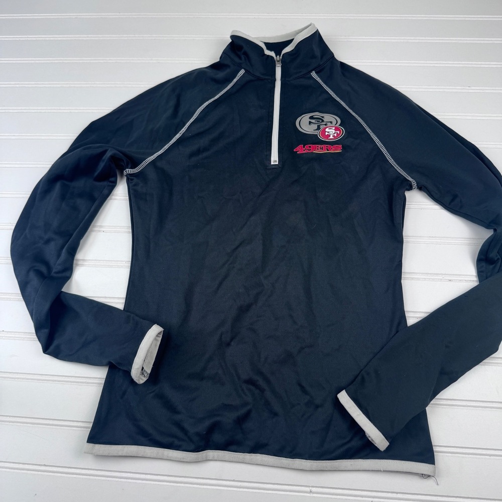San Francisco 49ers Women's Small Long Sleeve Quarter Sleeve Pullover NFL